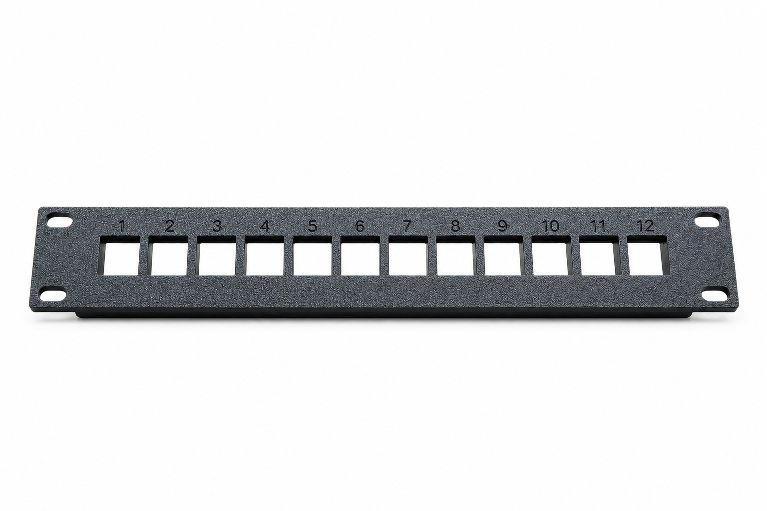 10 Inch 1U 12 Port Blank Keystone Patch Panel for Network Rack