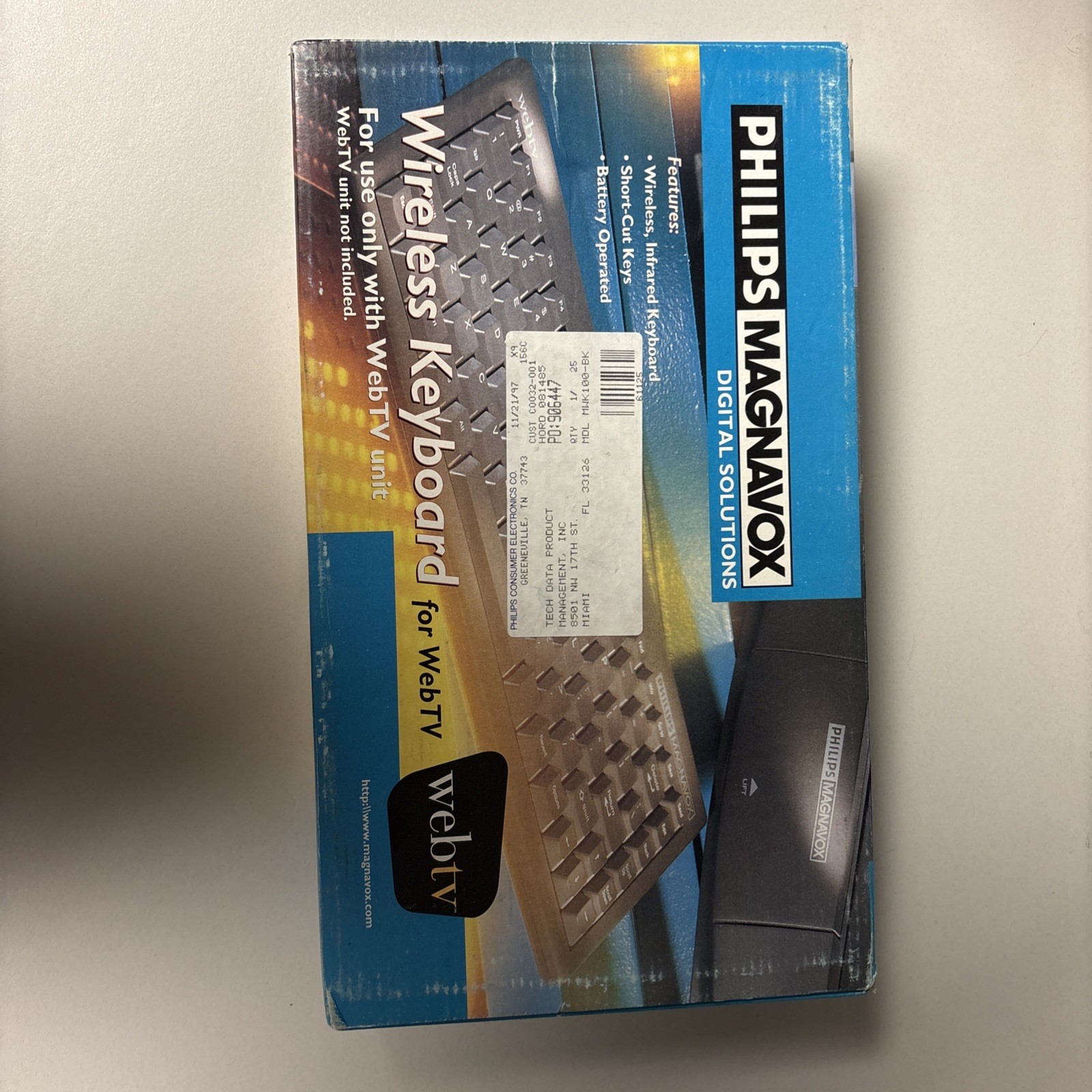 Phillips magnavox digital solutions , wireless keyboard for web TV