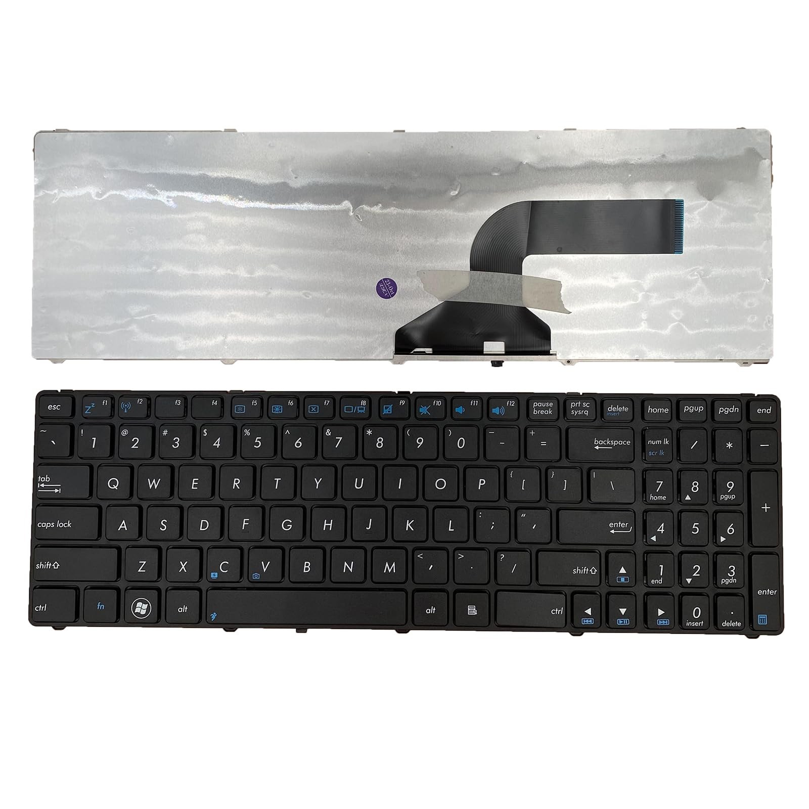 Laptop Replacement US Layout Keyboard for Asus A52 F50 X53E A53S K53 K53S K54...