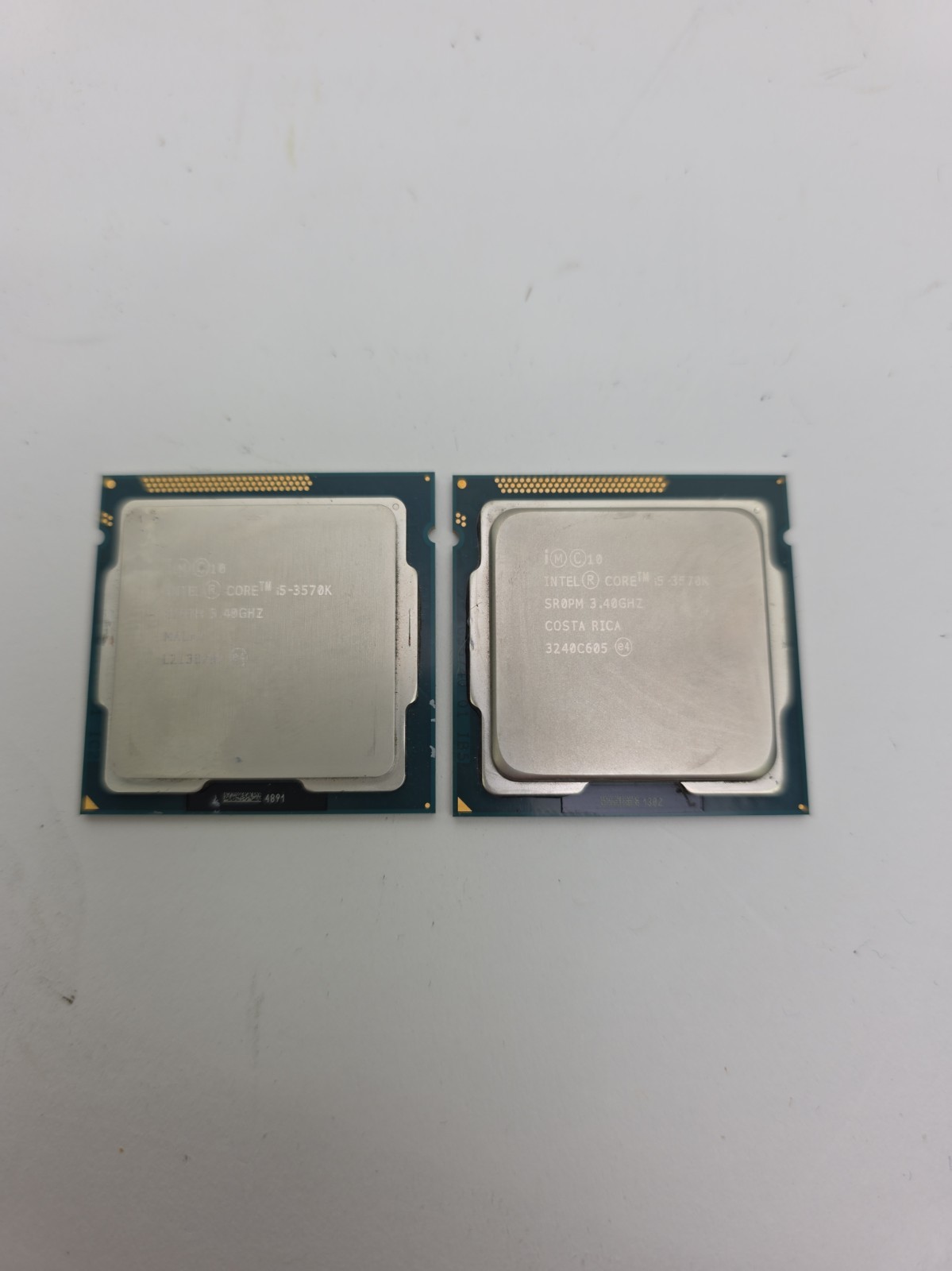 (Lot of 2) Intel Core i5-3570K 3.40GHz Quad-Core CPU SR0PM LGA1155 - CCPU107A