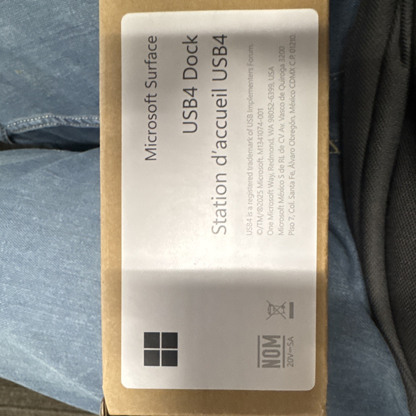 Microsoft Surface USB4 Dock Docking Station Brown M1213403-001
