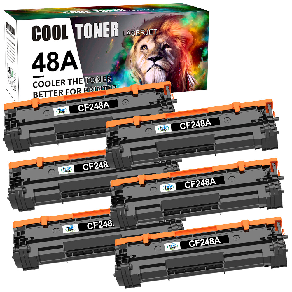 6PK CF248A 48A Toner Cartridge For HP LaserJet Pro M15a M15w M28a M28w MFP