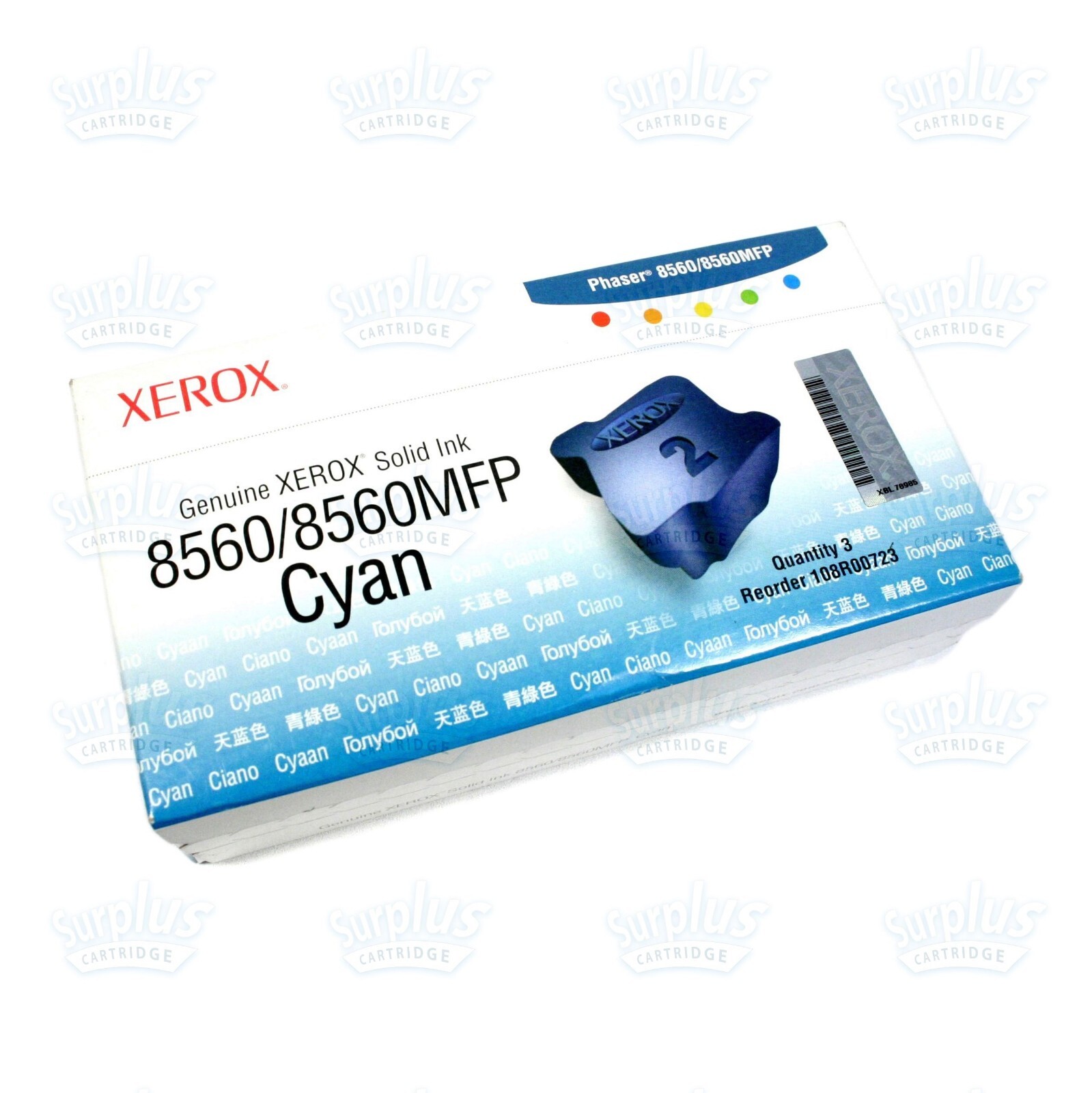 Genuine Xerox 8560/8560MFP Cyan Solid Ink Phaser 108R00723 108R00903