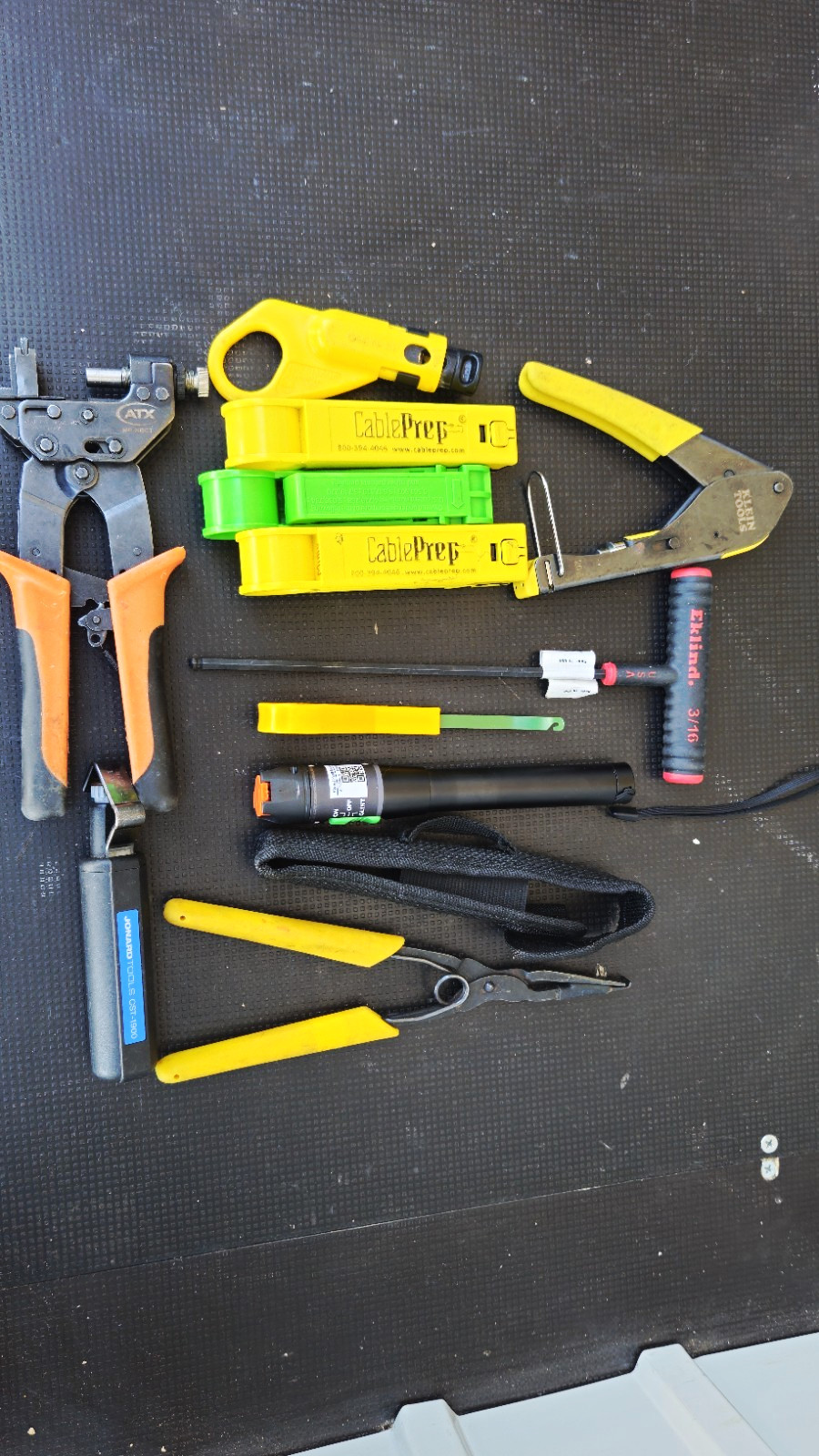 Telecom Coax Fiber Tool Lot CablePrep Klein Jonard ATX Compression Tools