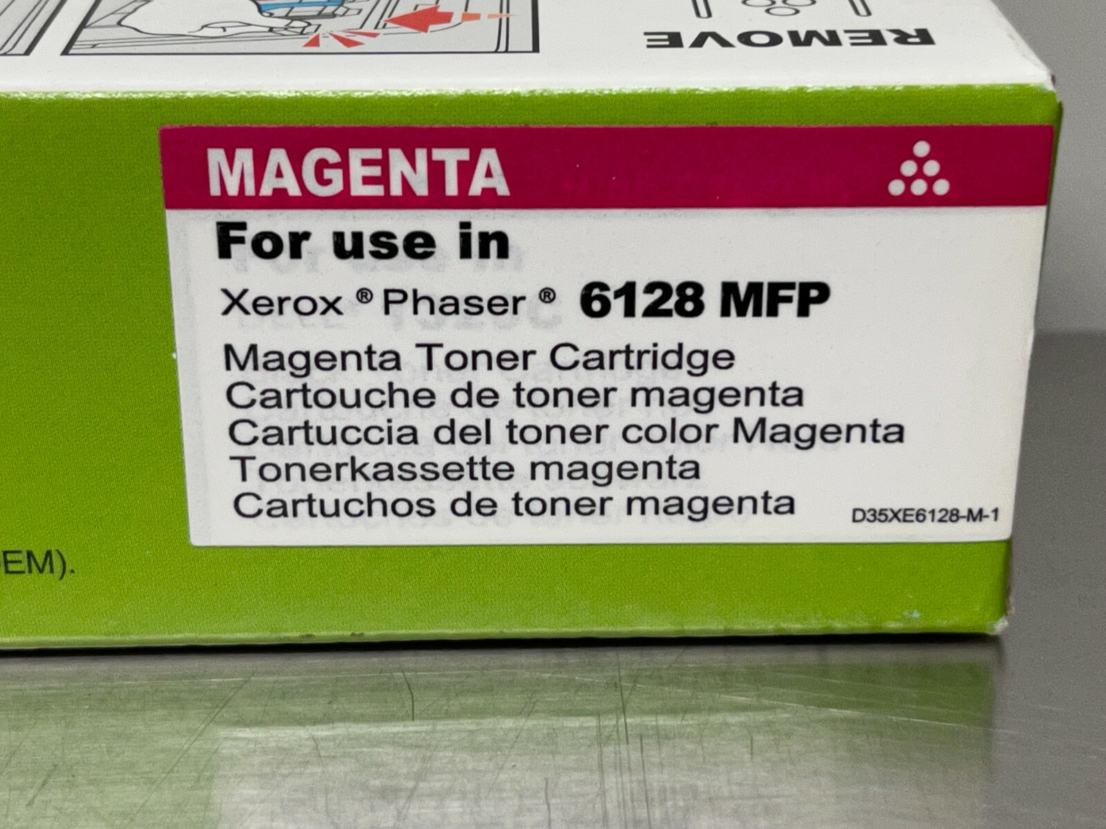 106R01453 Magenta Toner Cartridge Compatible for Xerox Phaser 6128 6128N MFP
