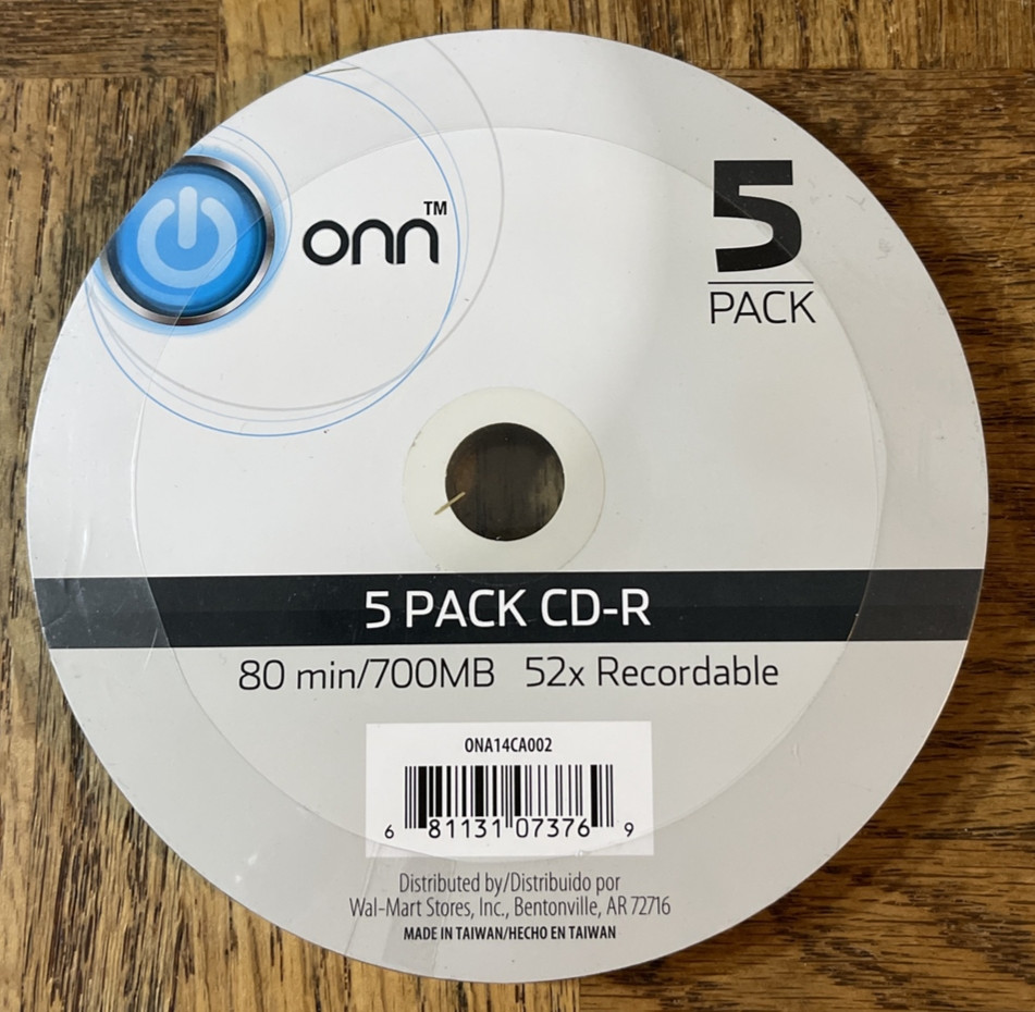 Onn CD-R 700 MB 5 Pack