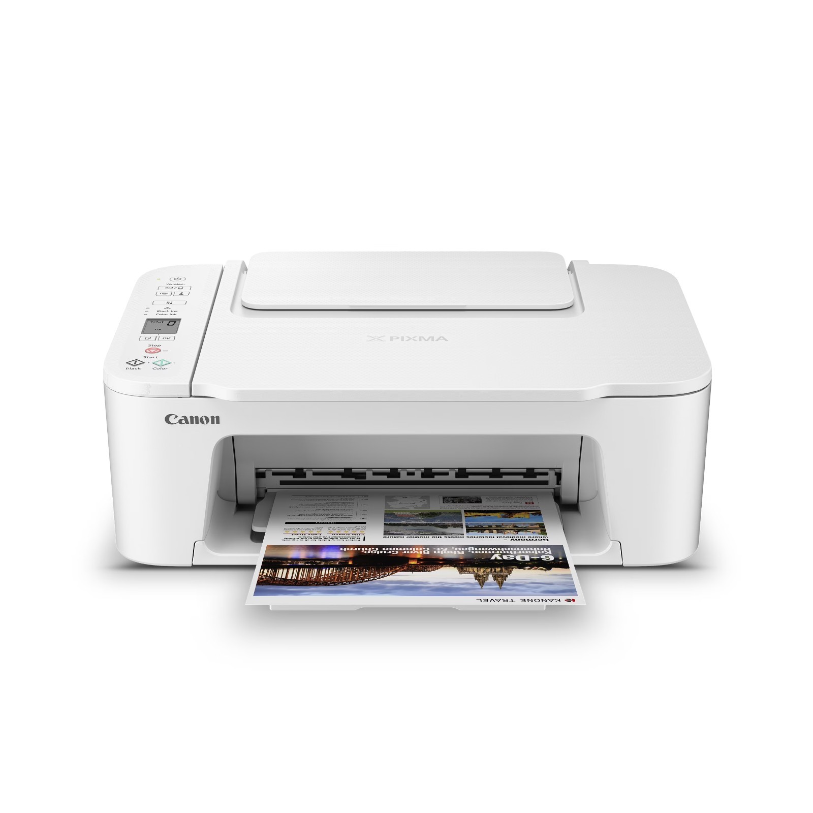Canon PIXMA TS3722 Wireless All-in-One Inkjet Printer WiFi USB White