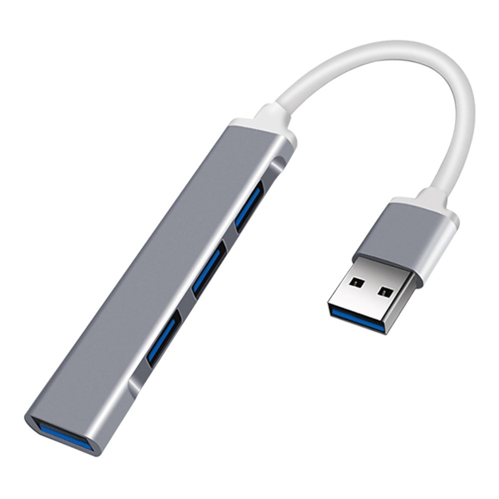 3pcs USB 3.0 4 Port Hub Splitter Slim & Sleek Aluminum for PC Mac Laptop Desktop
