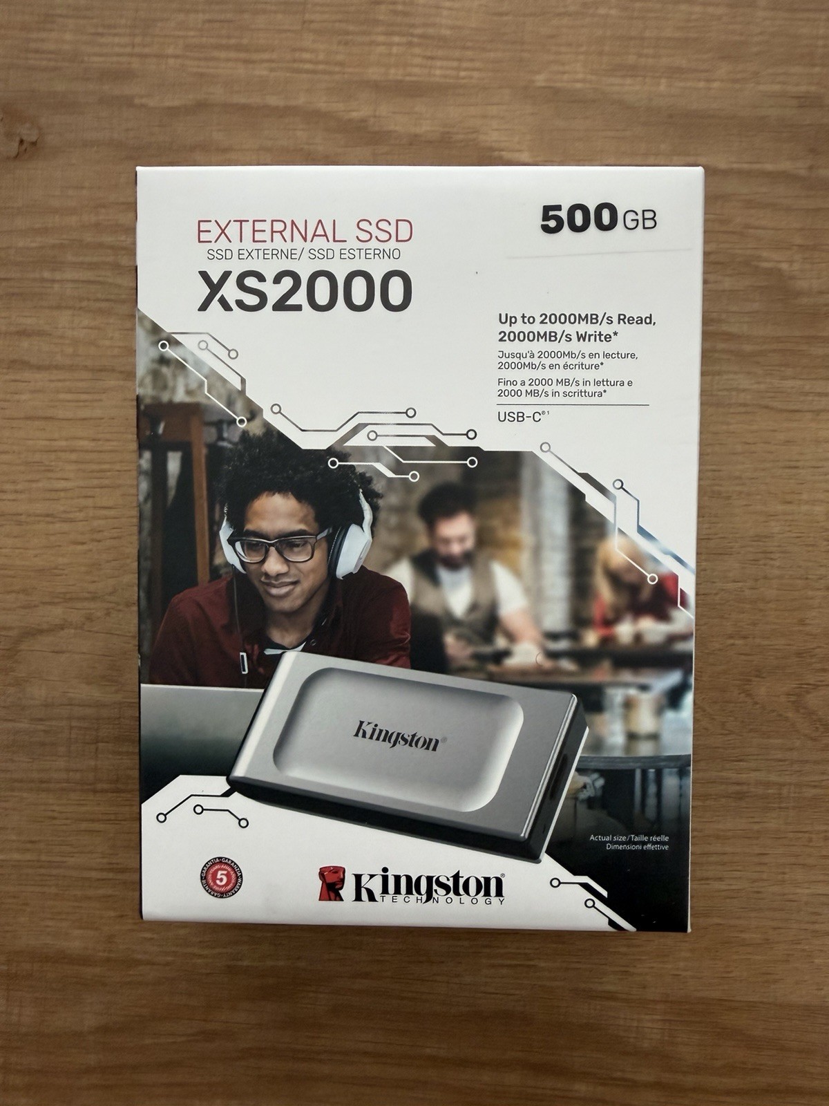 Kingston XS2000 1TB Portable External SSD USB-C 3.2 Gen 2x2 HIGH SPEED 2000MB/s