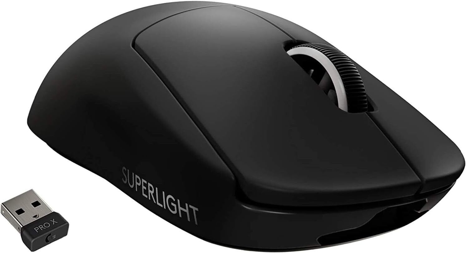 Logitech G PRO X Superlight Wireless Gaming Mouse, Lightweight - Black