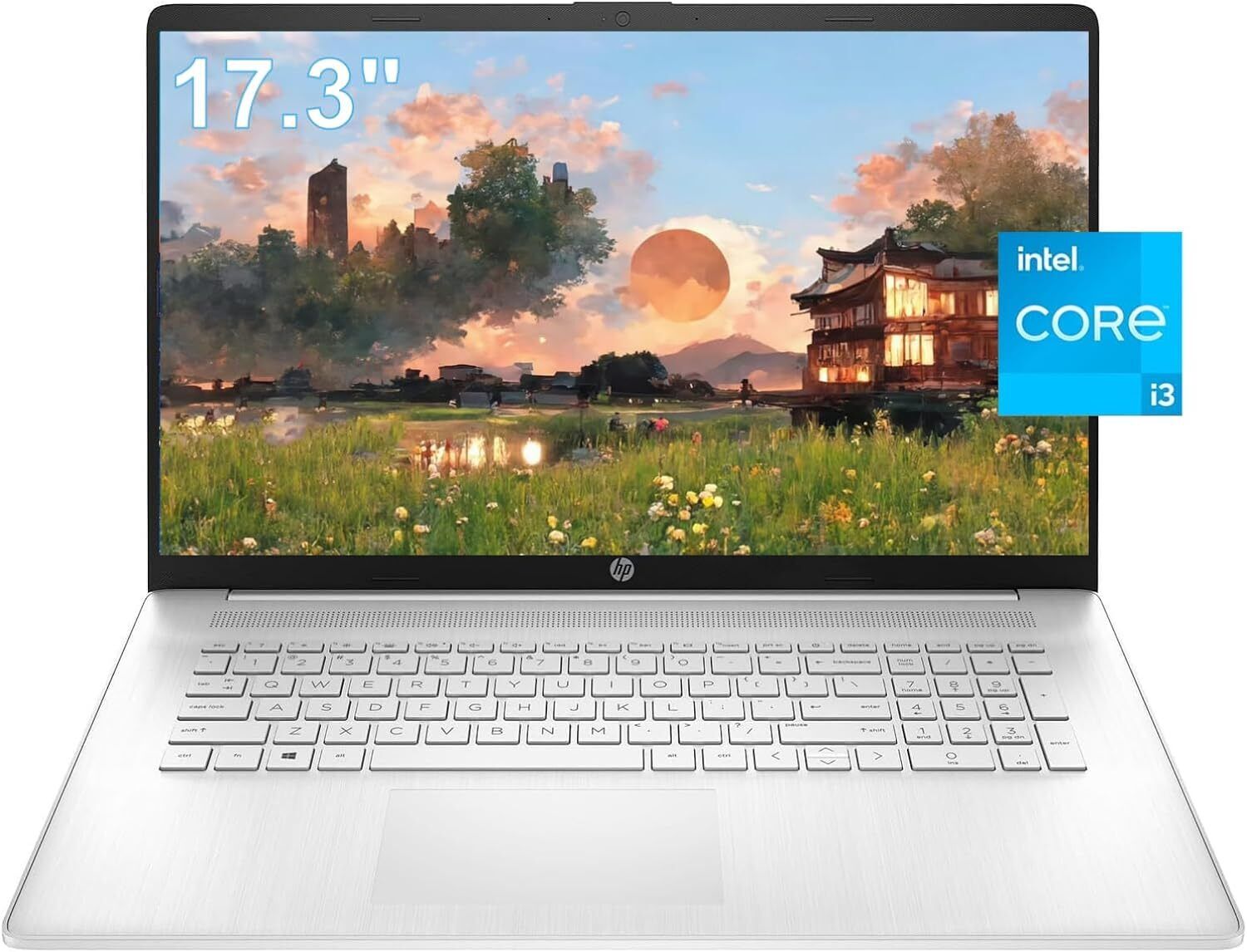HP 2024 Newest Laptop, 17.3 Inch Display, Intel Core i3 Up to 32GB RAM, 1TB SSD