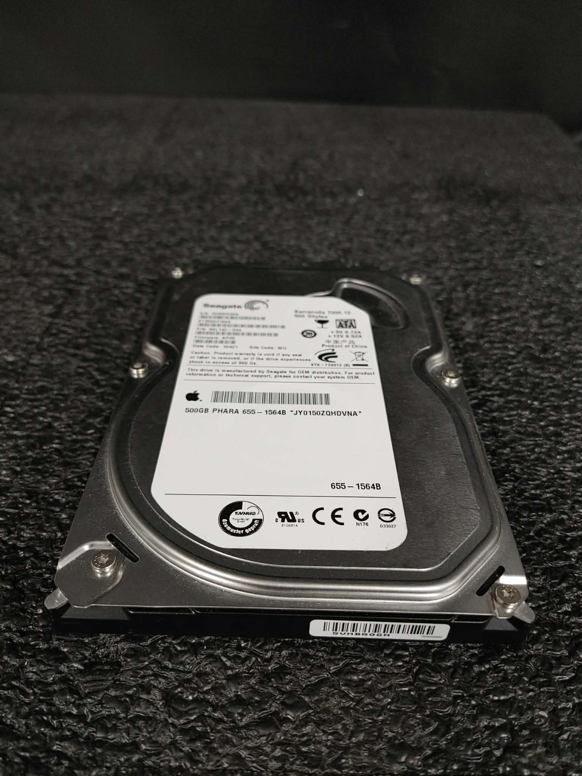 Apple 655-1564B ST3500418AS 500GB 7.2K RPM 16MB FW AP25 DC 10421 SATA 3.5" HDD
