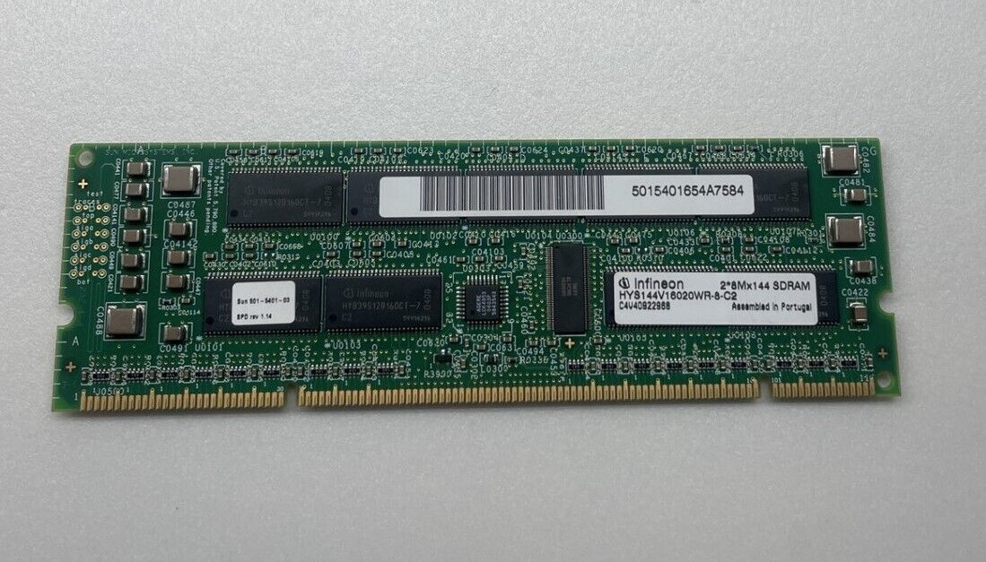 Sun 501-5401 256MB 232p 3.3V ECC 7ns SDRAM Memory DIMM V480 / V880