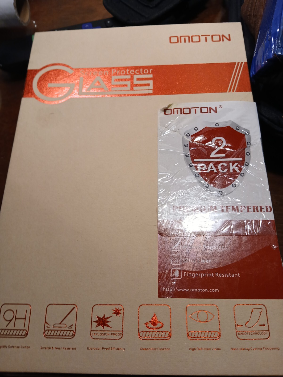  Omoton Tablet Glass Screen Protection, New Open Box