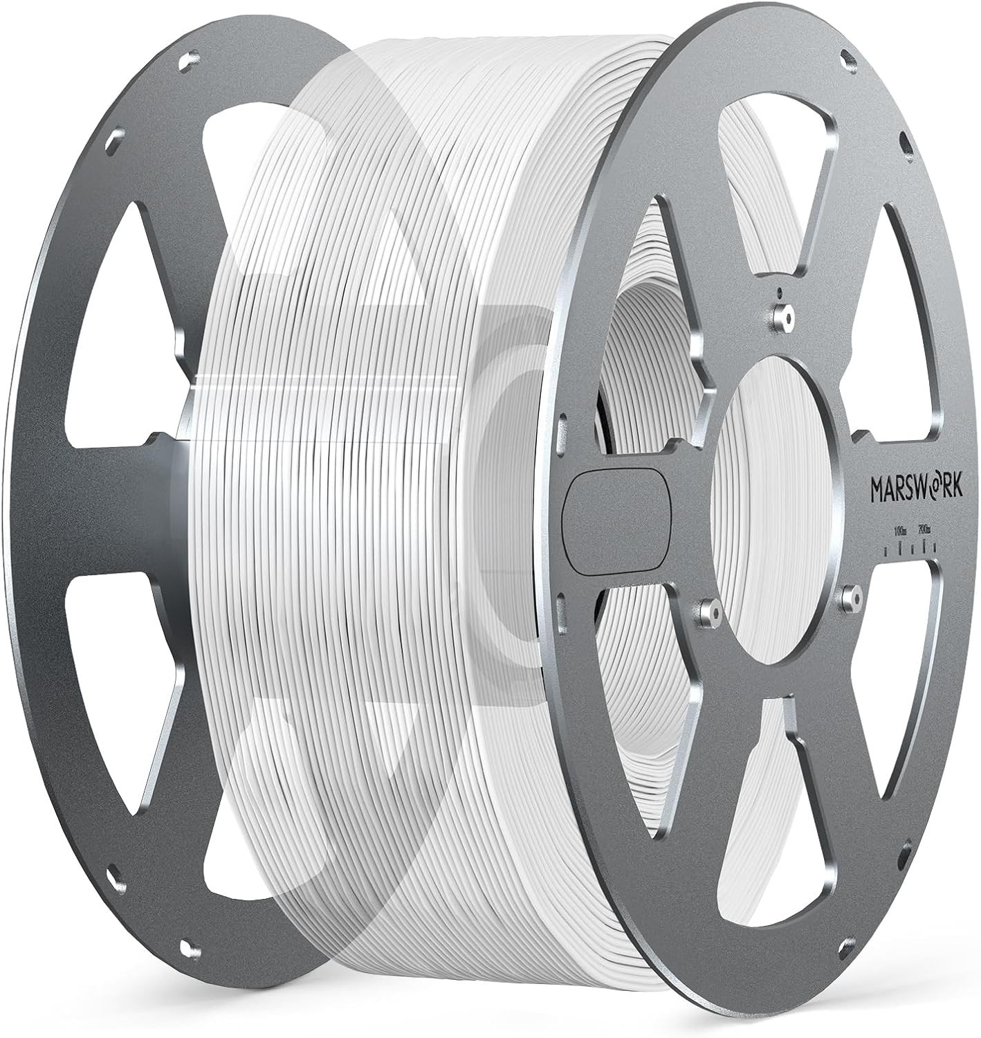 Aluminum Reusable Spool for Refill Filament, Durable Metal Design with PTFE Ring