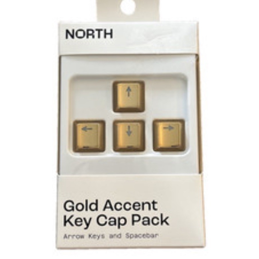 North Gold Accent Key Cap Pack Arrow Keys Spacebar Mechanical Keyboard