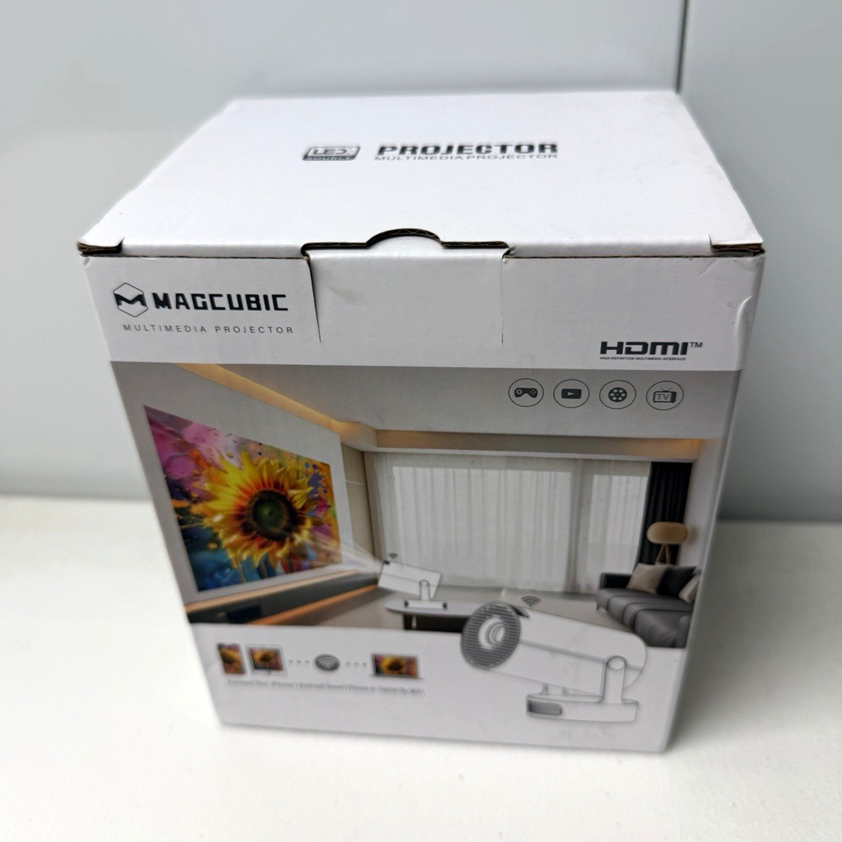 MAGCUBIC HY300 Pro+ Desktop Smart Multimedia Projector HDMI White