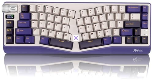  A70 Wireless Ergonomic Keyboard, 65% Alice Split Mechanical Keyboard 
