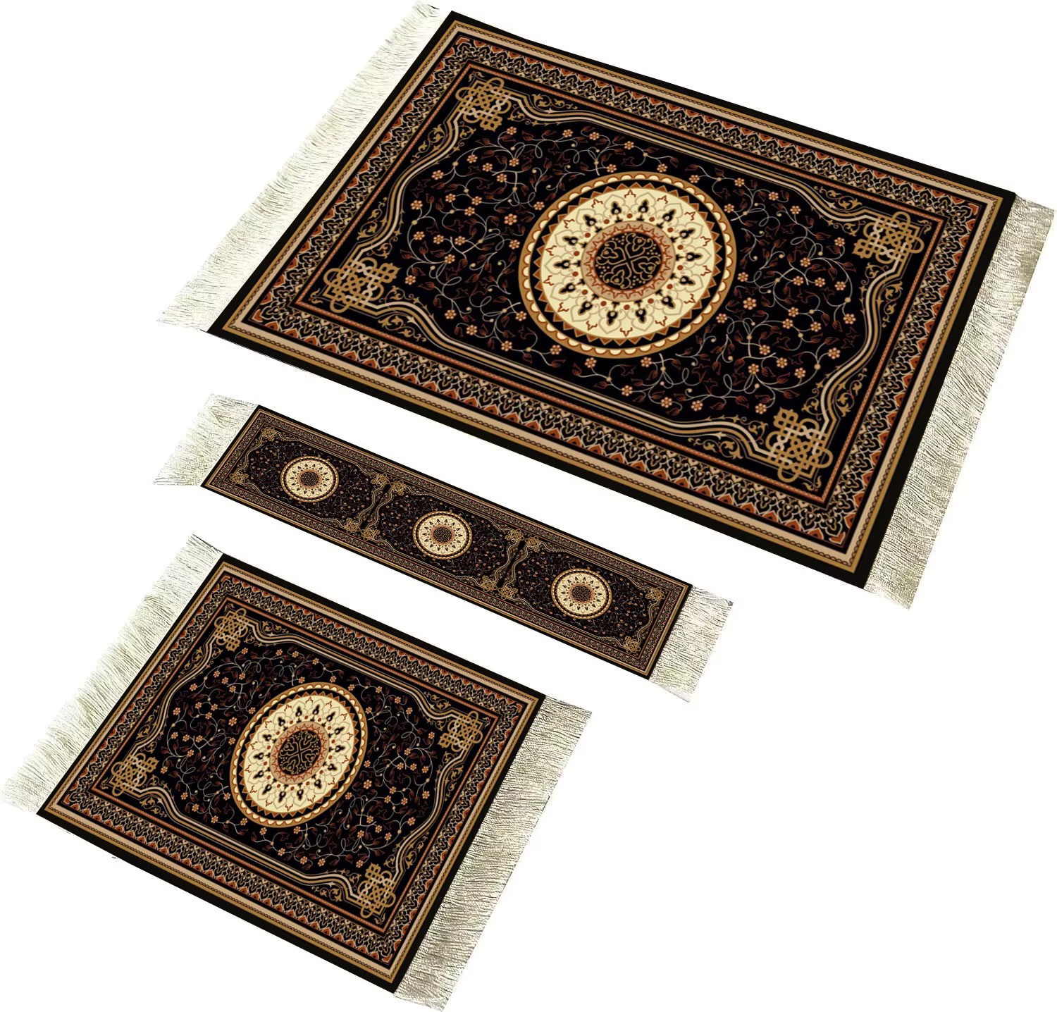 Mouse Rug, Matching Rug Style Mouse Pad, Miniature Carpet Coaster And Bookmark