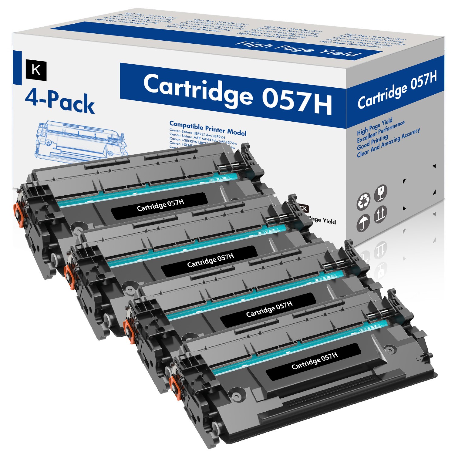 Toner CRG 057 Compatible With Canon 057H ImageCLASS MF445dw MF449dw LBP226dw Lot