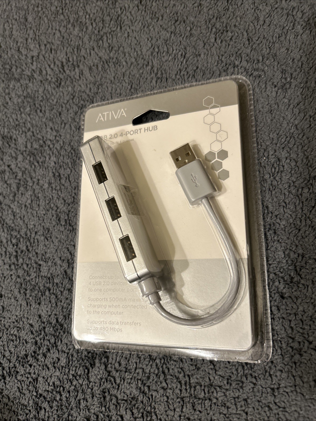Ativa USB 2.0 4-Port Type-C HUB NEW Sealed