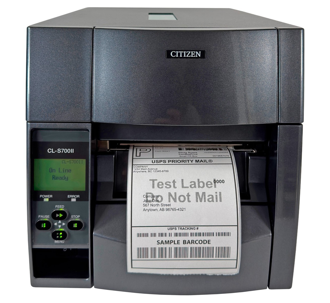 Citizen CL-S700II Industrial Thermal Transfer Barcode Label Printer LAN USB