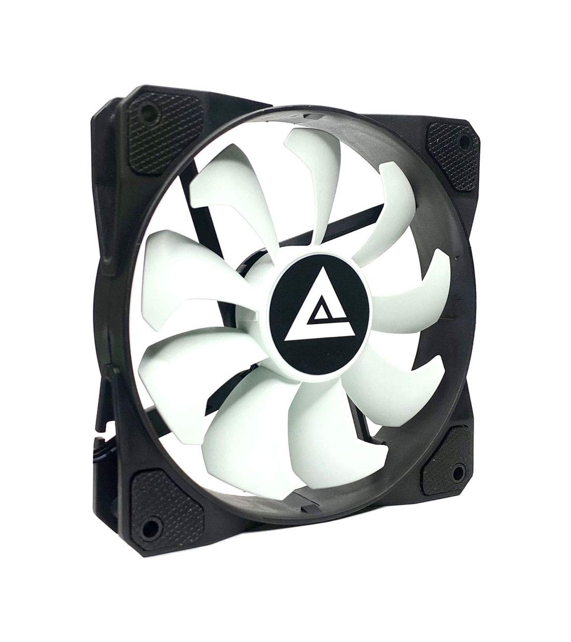 APEVIA 12S-WB 120mm 4pin Molex & 3pin Motherboard Silent Black/White Case Fan