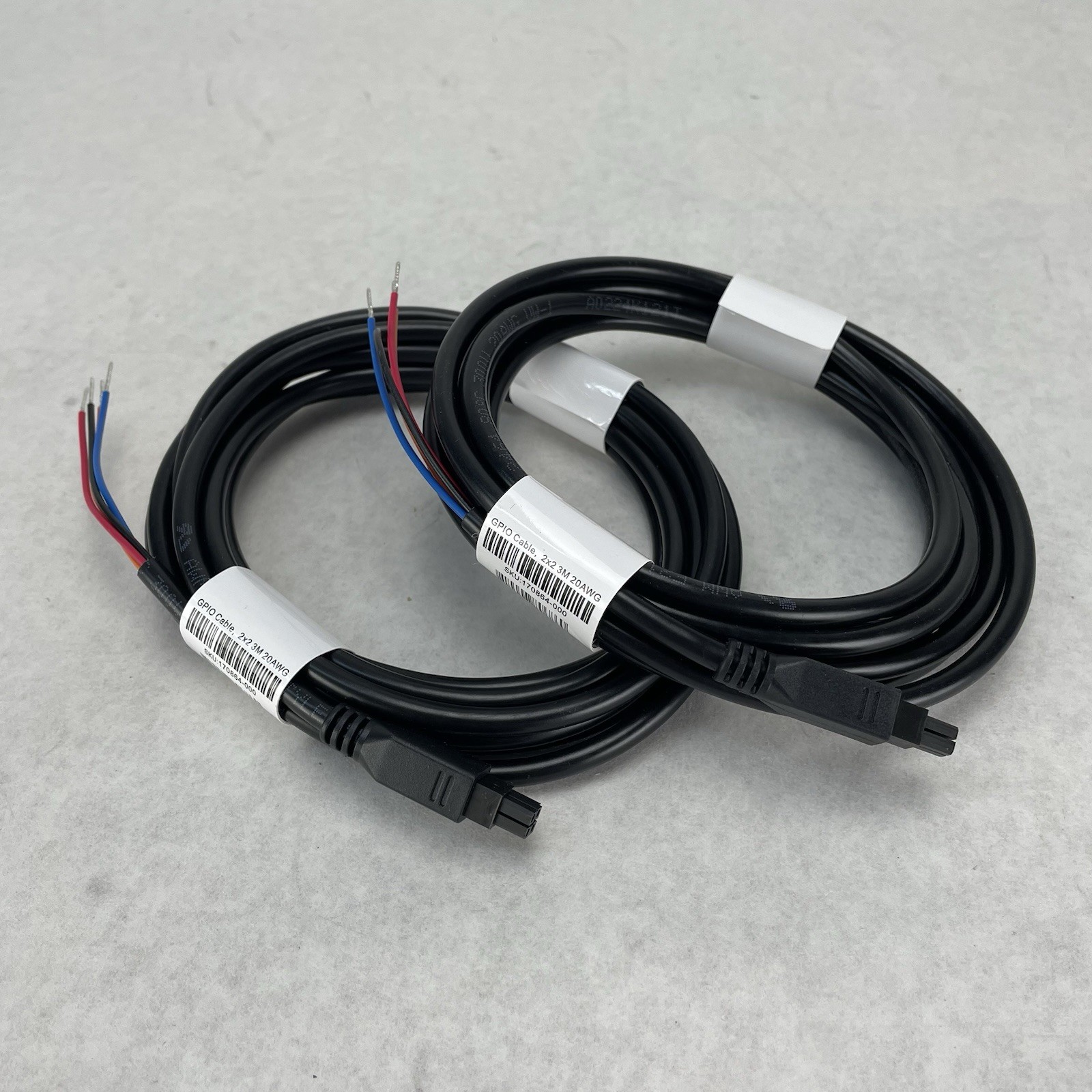 GPIO Power Cable 2x2 3m 20 AWG Lot of 2