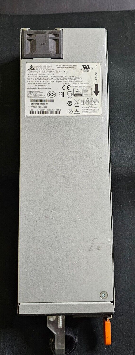 Delta Electronics DPS-1100CB-2 A For Dell 3048P 1100W Switching Power Supply