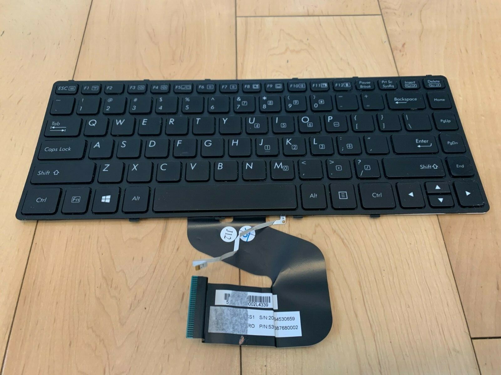 US layout Backlit Keyboard For Getac S410 United States US Black Frame O G2U