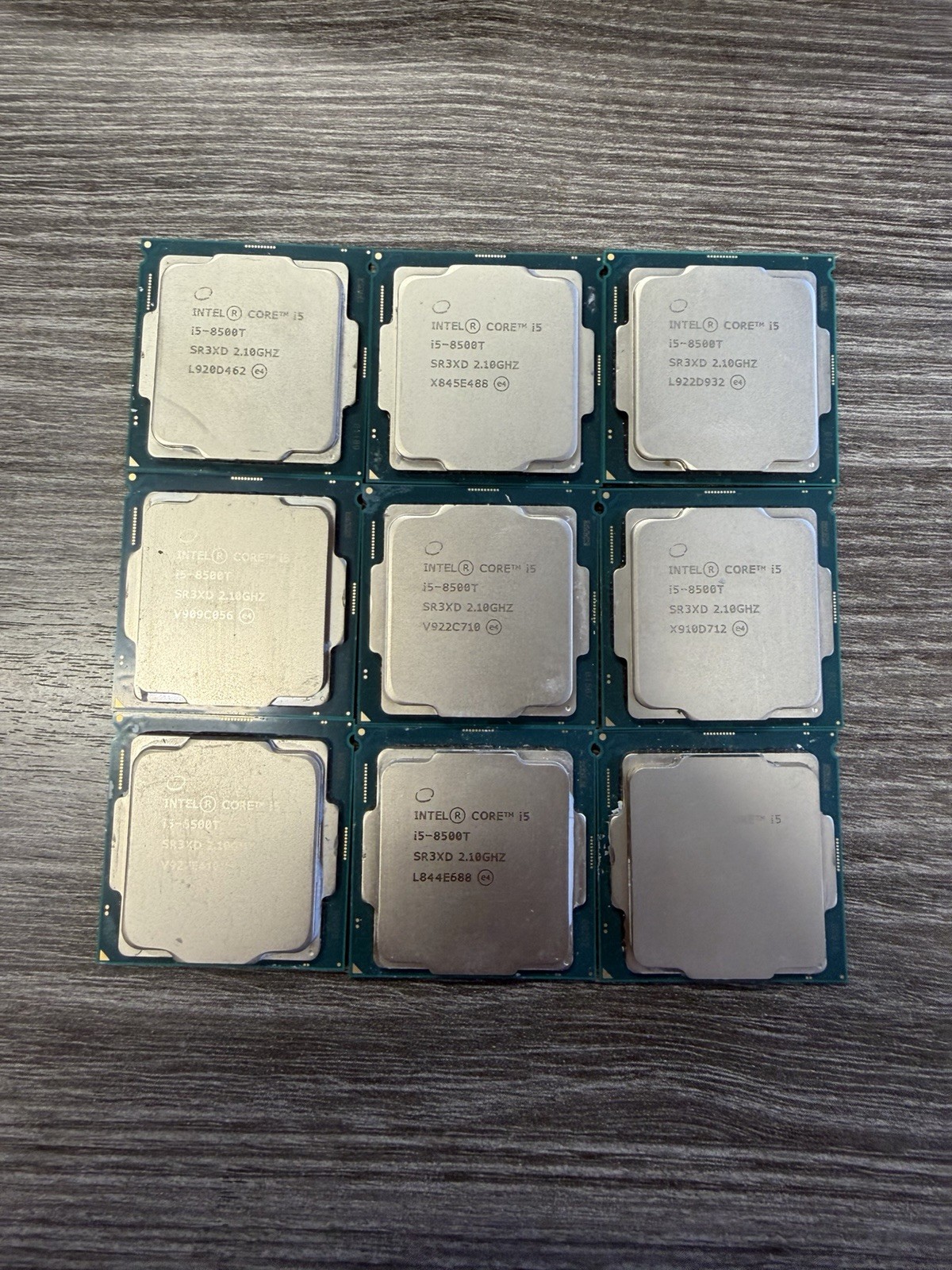 LOT OF 9   INTEL CORE I5-8500T PROCESSOR | 2.10GHZ | SR3XD