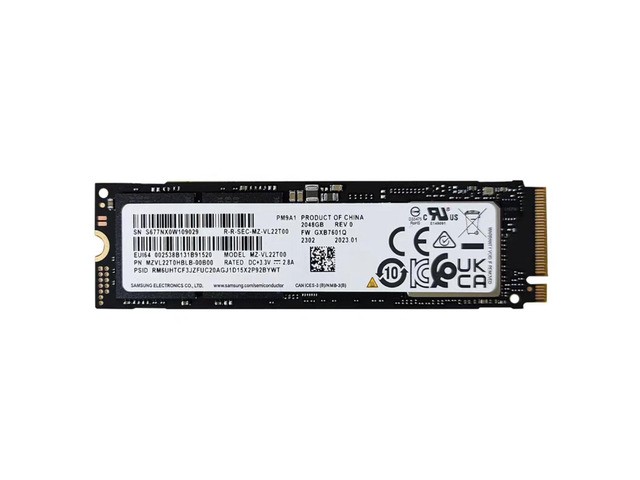 Samsung PM9A1 SSD 2TB NVMe PCIe 4.0 Solid State Drive (MZVL22T0HBLB-00BL7)