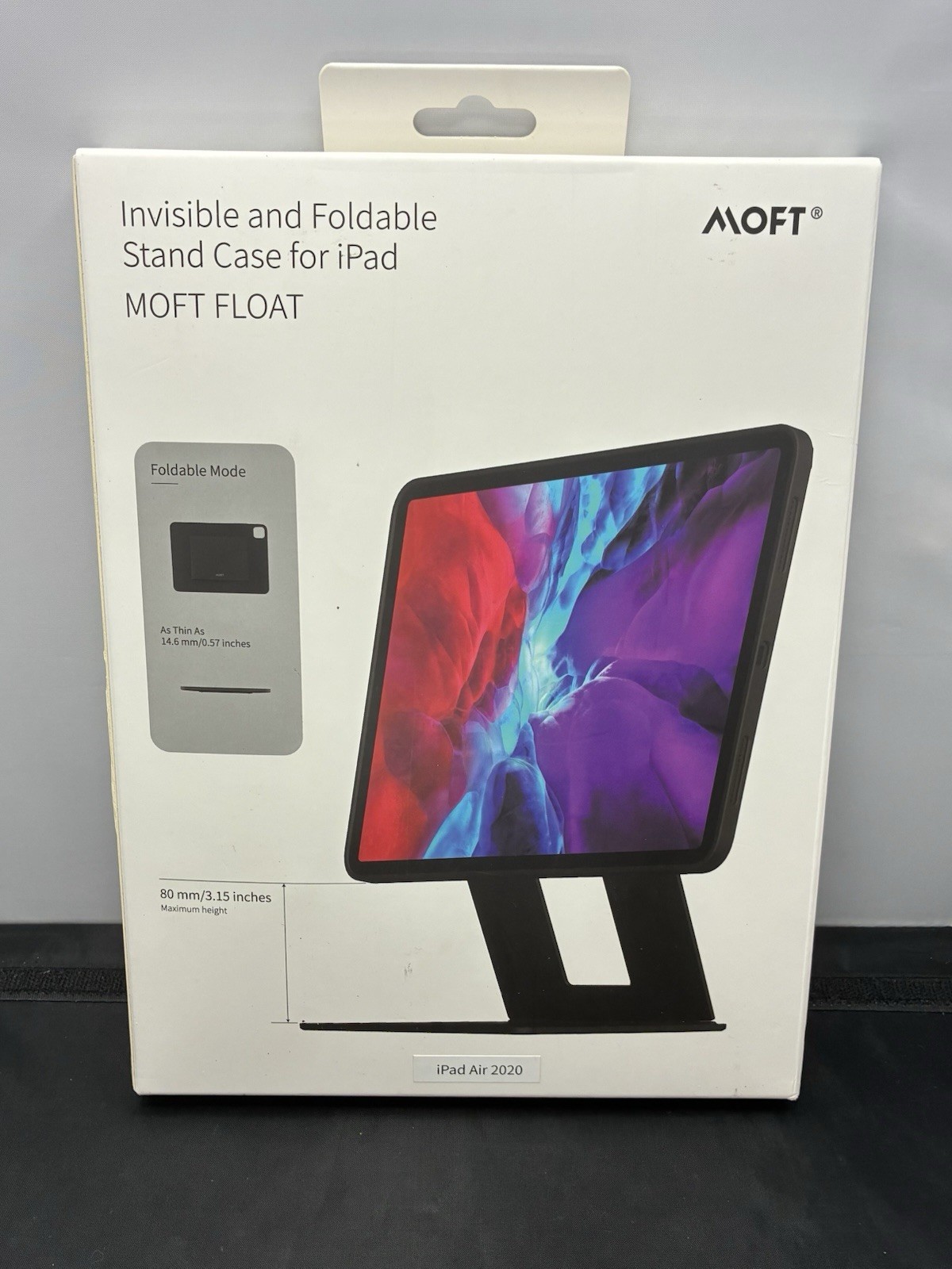 Moft Float Invisible Foldable Stand for IPad Air 2020 10.9” Screen 4 Modes Black