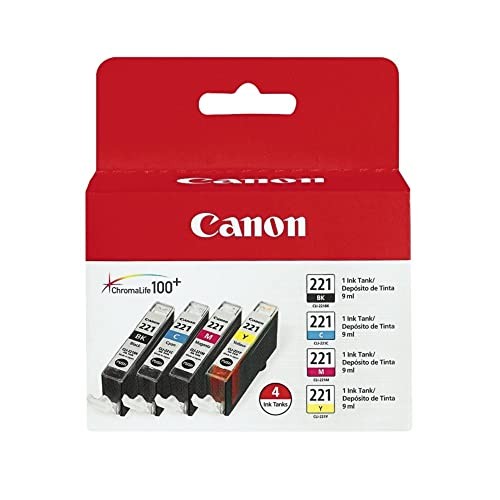 Canon CLI-221 Four Color Pack for MP980, MP560, MP620, MP640, MP990