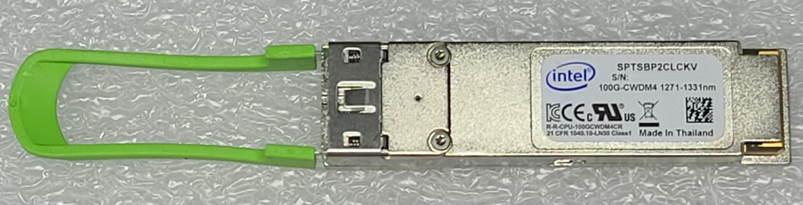 LOT OF 7 INTEL SPTSBP2CLCKV 100G CWDM4 QSFP28 1310nm SMF LC 2km TRANSCEIVER