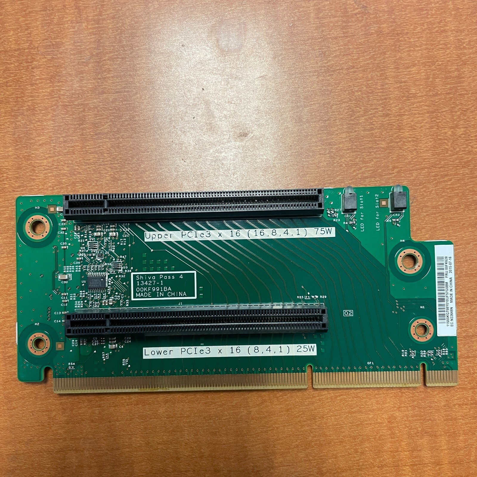 IBM System X3650 M5 Server PCIe x16 Riser Card FRU P/N: 00FK628 Tested Working