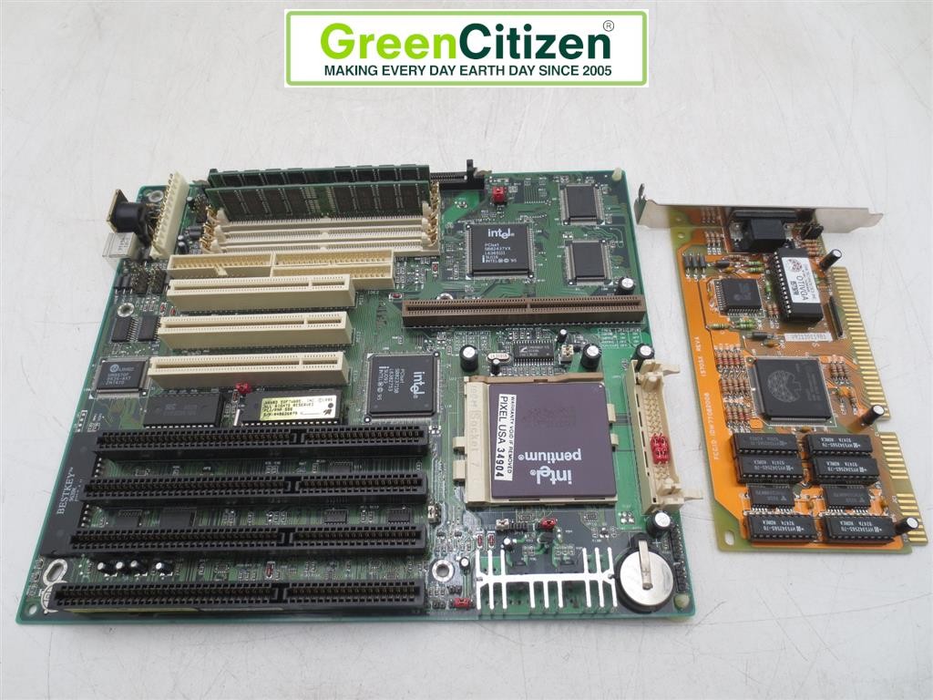 PCChips Hsin Tech M520 Socket 7 Baby AT Motherboard Pentium-S 75MHz 64MB RAM GPU