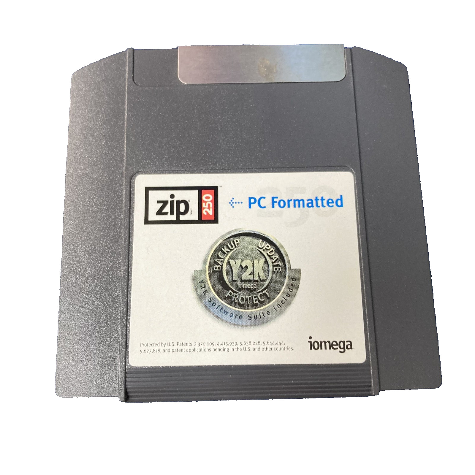 Iomega Zip 250 Y2K Norton Zip 2000 BIOS Test and Fix Disk PC Formatted