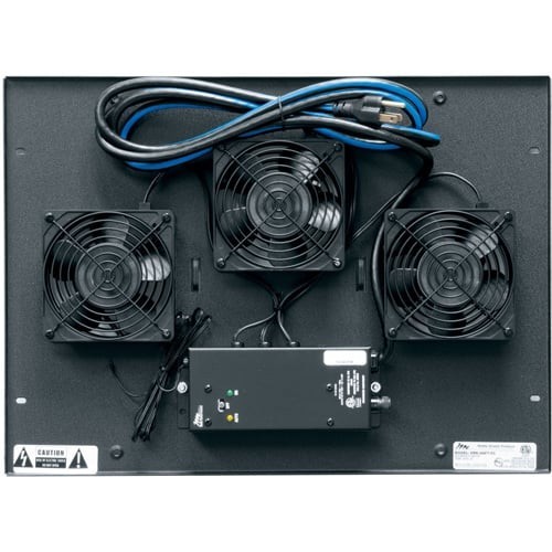 Middle Atlantic ERK4QFTFC Fan Top with 3, 4.5″ Fans for ERK or SCRK Racks Black