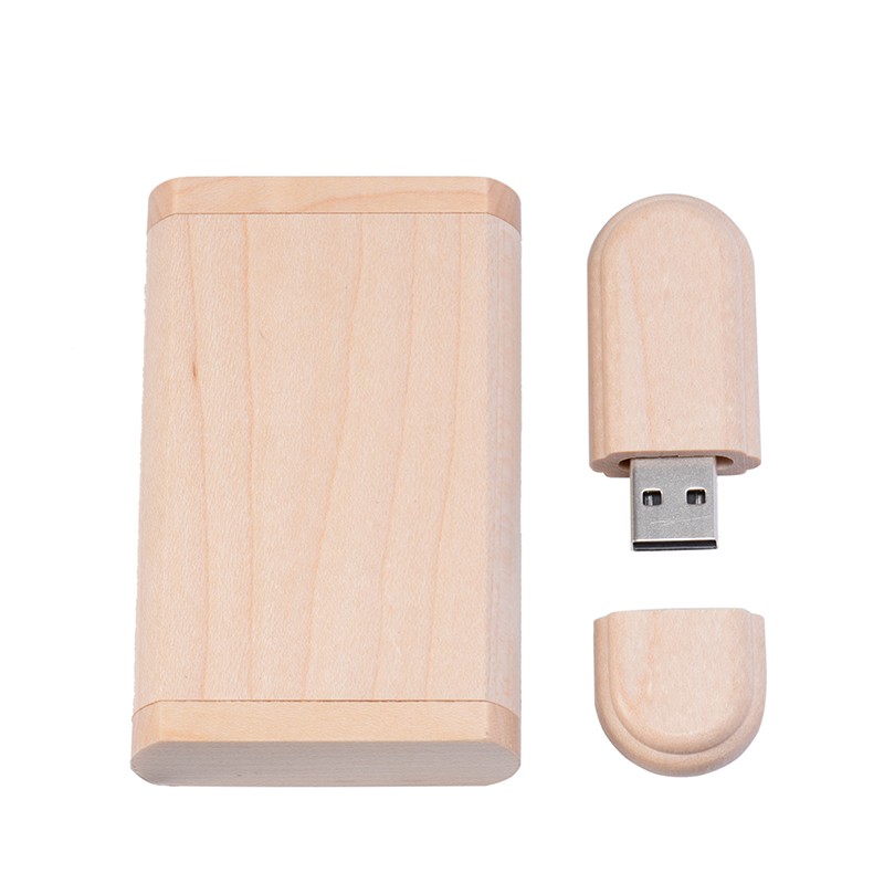 Free Custom Logo USB Flash Drive 128GB Wedding Gift Pen Drive 64GB Wooden
