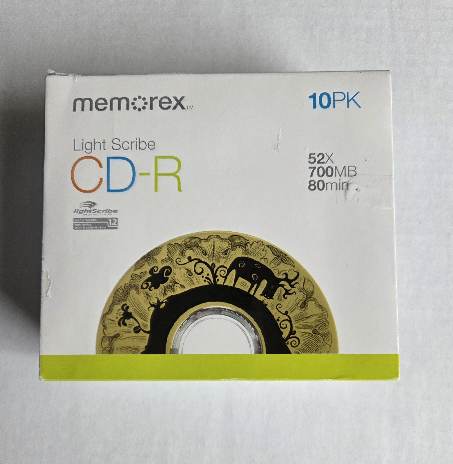 Pack of 9 Memorex Light Scribe CD-R • 52X • 700MB • 80min • Slimline Cases