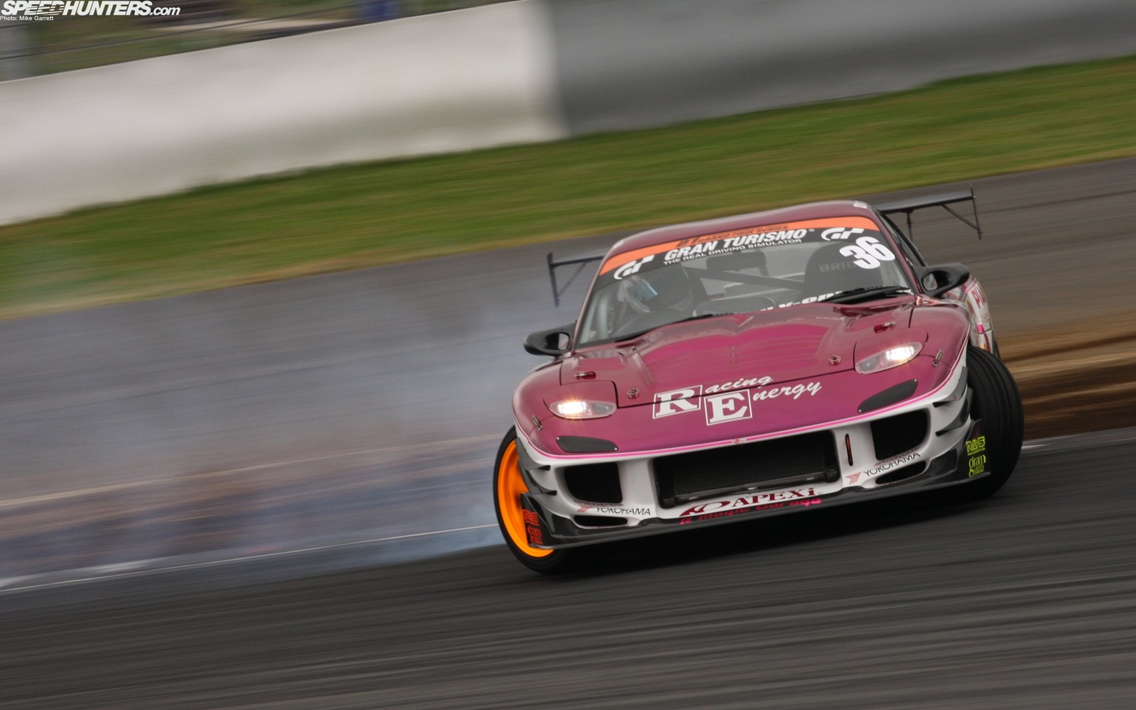 Cars vehicles mazda rx 7 racing Desk Mat Stitched