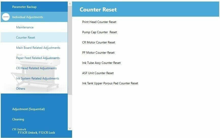 SERVICE PROGRAM SC-T3170, T3170X, SC-F570, SC-T3470, SC-T5470, SM +Gen Unlimited