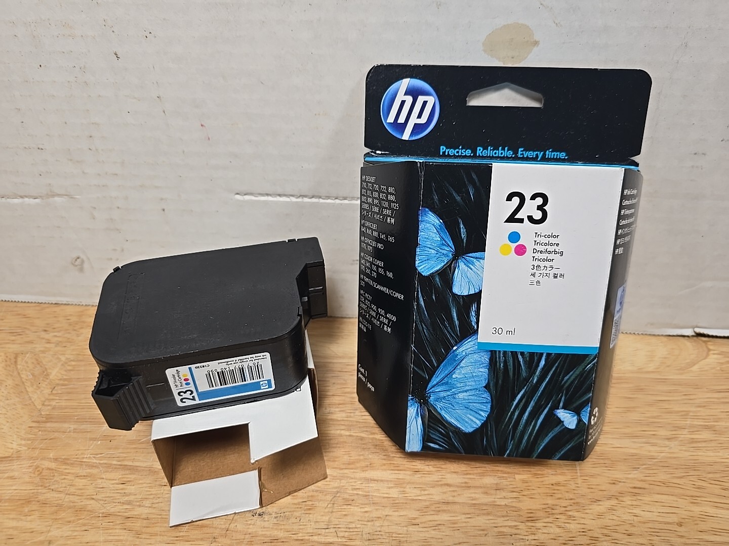 C1823D HP 23 Tri-Color Original Ink Cartridge's (2) lot