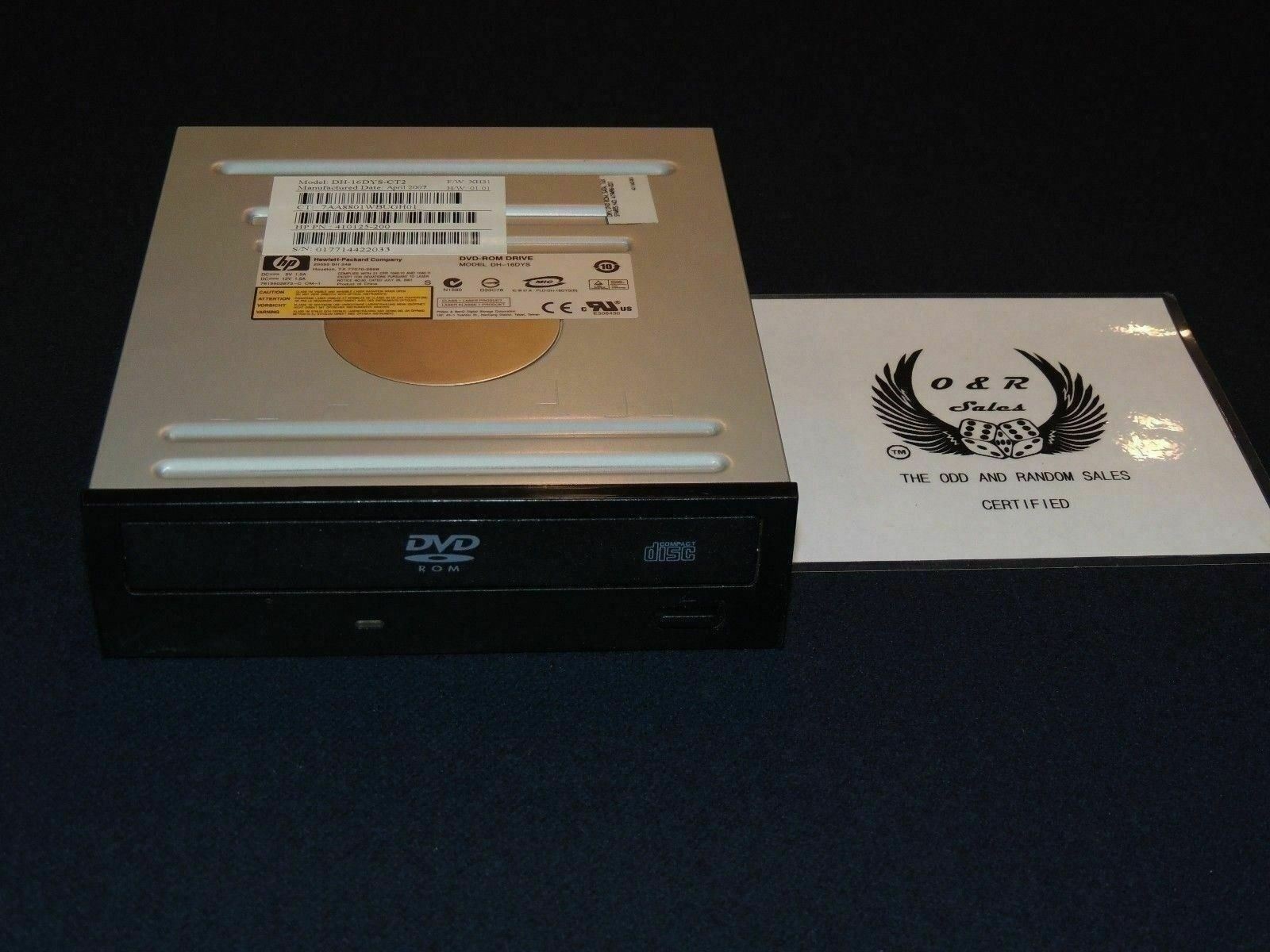 HP Hewlett-Packard CD-ROM Drive Model DH-16DYS - For Parts