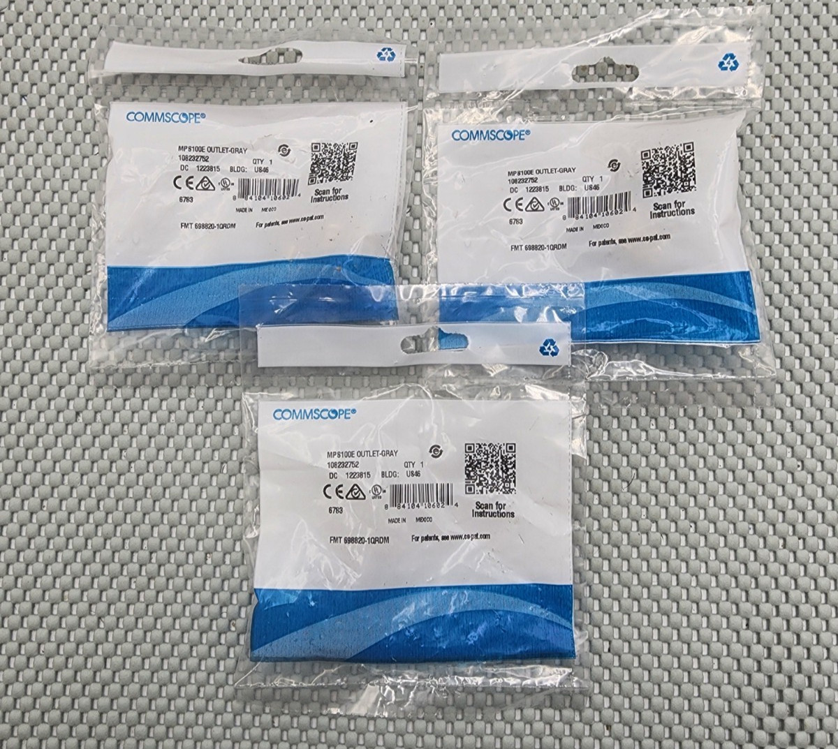 3 CommScope Systimax MPS100E PowerSUM M Series Modular Jack RJ45 Cat5e 108232752