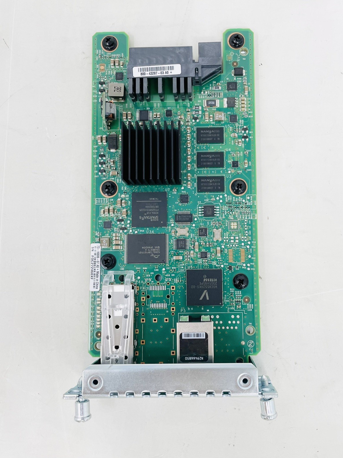 CISCO-1 PORT  1Gb DUAL MODE SFP/RJ-45 NETWORK EXPANSION Module NIM-1GE-CSFP USED