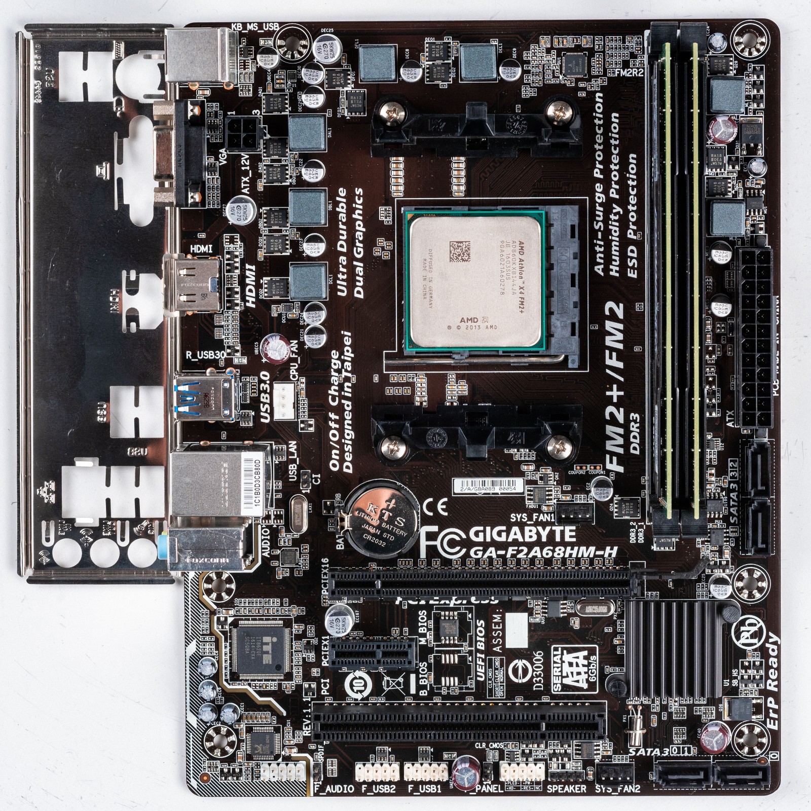 Gigabyte GA-F2A68HM-H FM2+ MicroATX Motherboard DDR3 AMD A6-7400K Linux Gaming