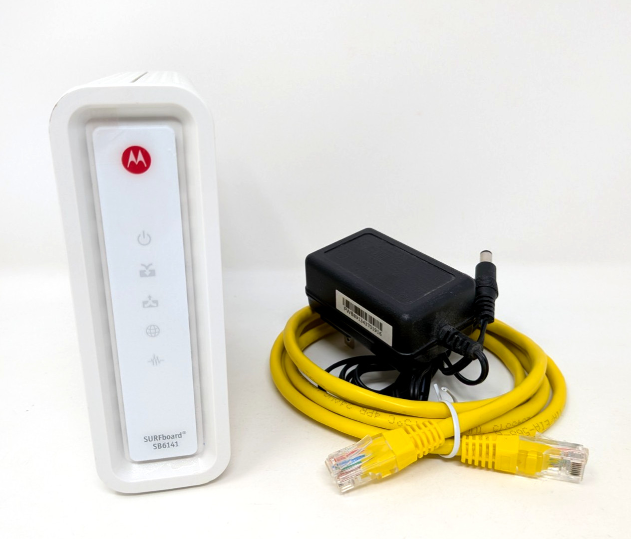 Motorola Surfboard SB6141 Docsis 3.0 Cable Modem w/ Power Cable & Ethernet Cable
