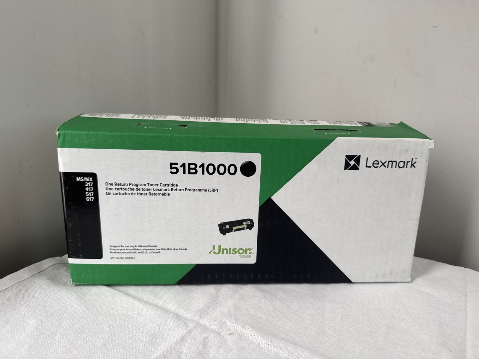 Lexmark 51B1000 Return Program Black Toner Cartridge (2,500 Yield)
